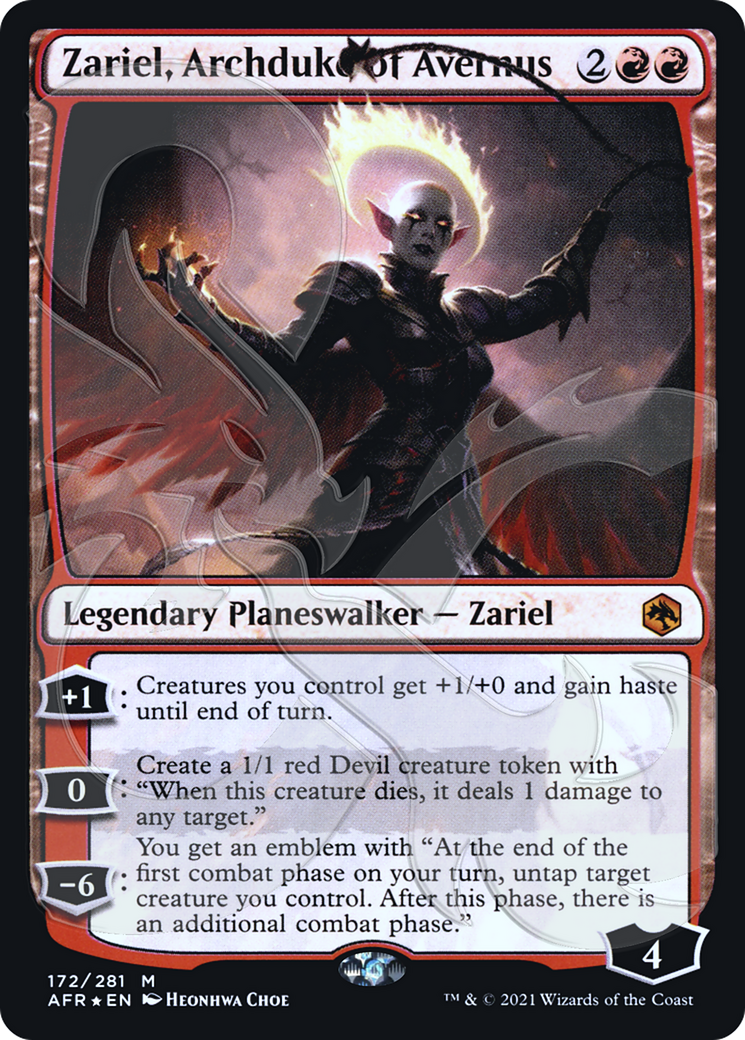 Zariel, Archduke of Avernus (AFR&-172) - Adventures in the Forgotten Realms Promos Foil-1