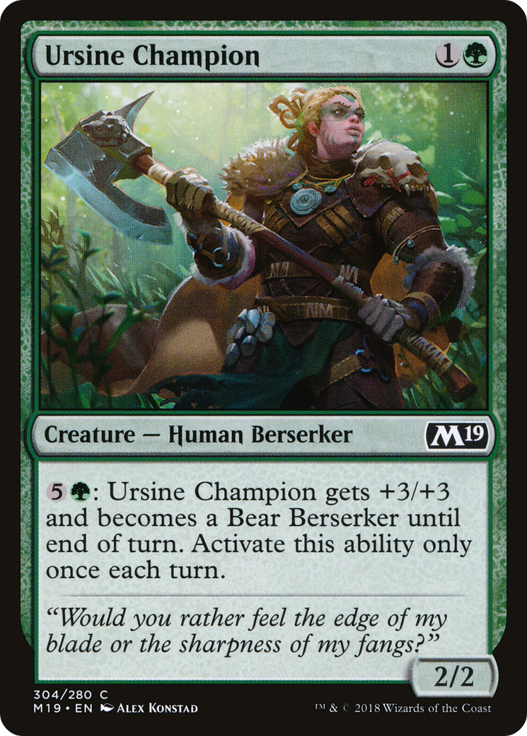 Ursine Champion (M19-304) - Core Set 2019-1