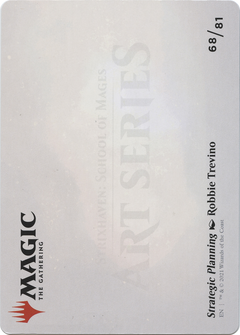 Strategic Planning // Strategic Planning (ASTX-068) - Strixhaven Art Series (Borderless) Foil-2