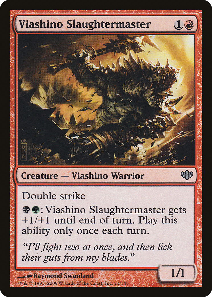 Viashino Slaughtermaster (CON-073) - Conflux Foil-1