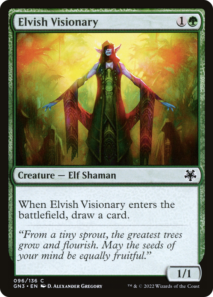 Elvish Visionary [Game Night: Free-for-All]-1
