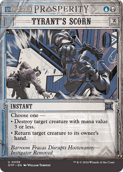 Tyrant's Scorn (OTP-056) - Breaking News: (Showcase) (Borderless) Foil-1