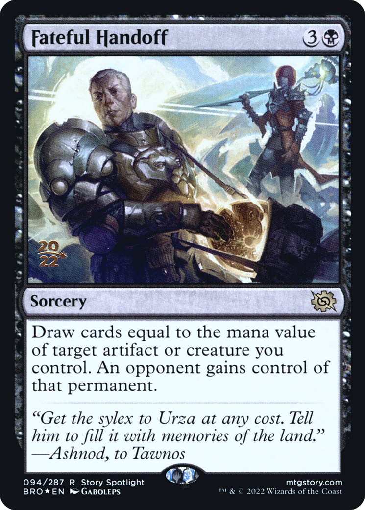 Fateful Handoff [The Brothers' War Prerelease Promos]-1