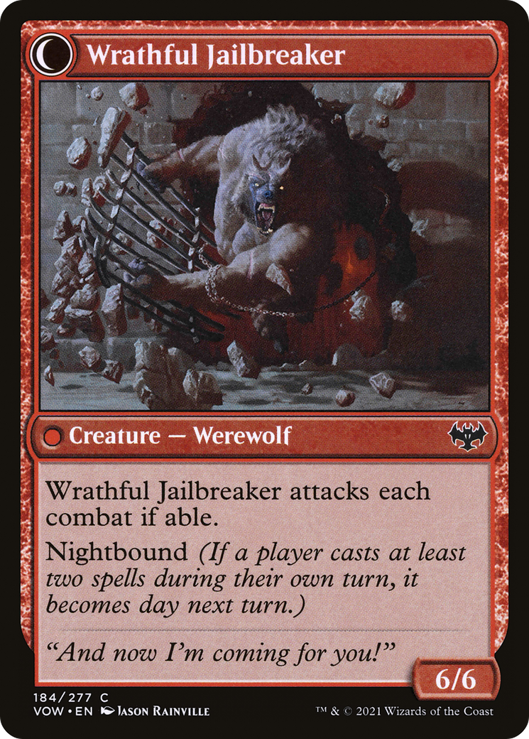 Weary Prisoner (VOW-184) - Innistrad: Crimson Vow: (Double Faced Transform)-2