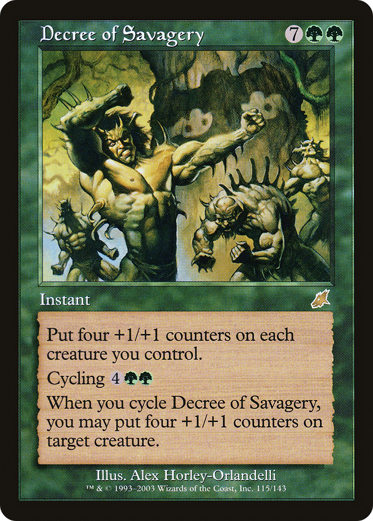 Decree of Savagery [Scourge]-1