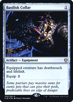 Basilisk Collar [Commander Legends: Battle for Baldur's Gate Prerelease Promos]-1
