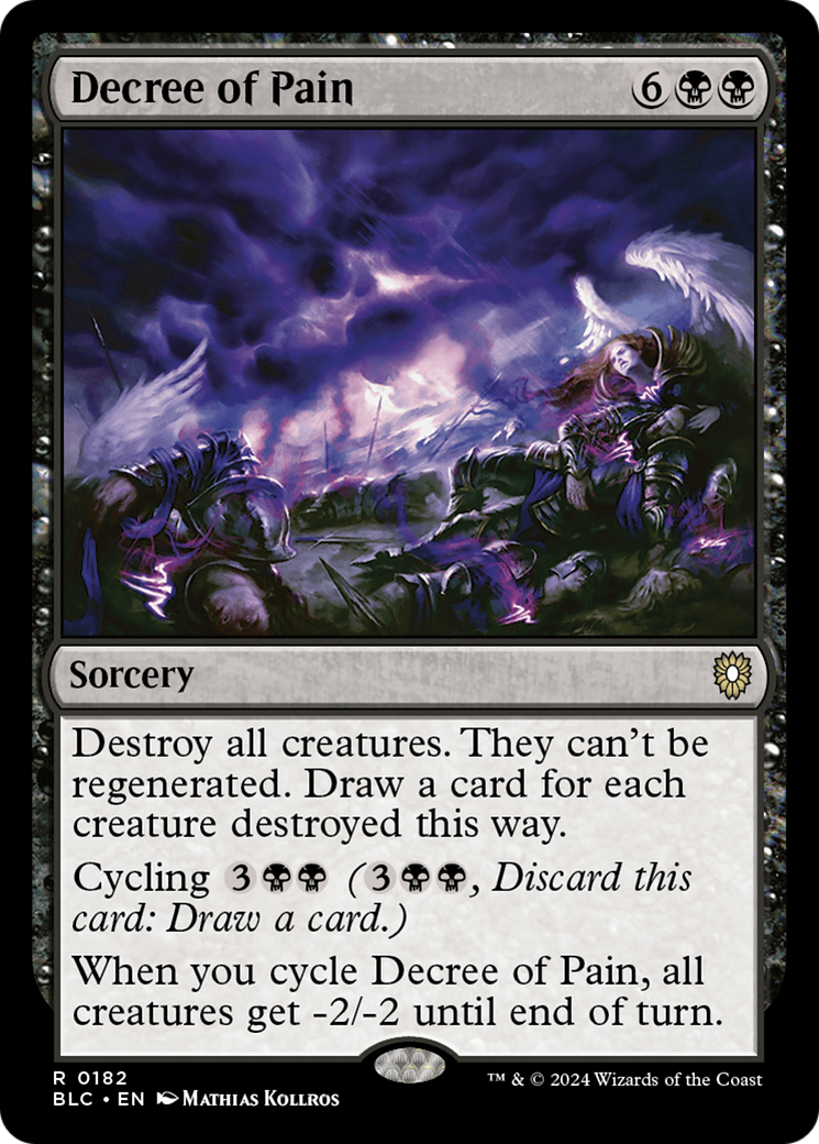 Decree of Pain [Bloomburrow Commander]-1