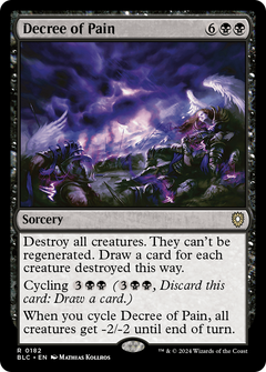 Decree of Pain [Bloomburrow Commander]-1