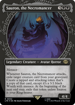 Sauron, the Necromancer (Showcase) (Surge Foil) [The Lord of the Rings: Tales of Middle-Earth]-1