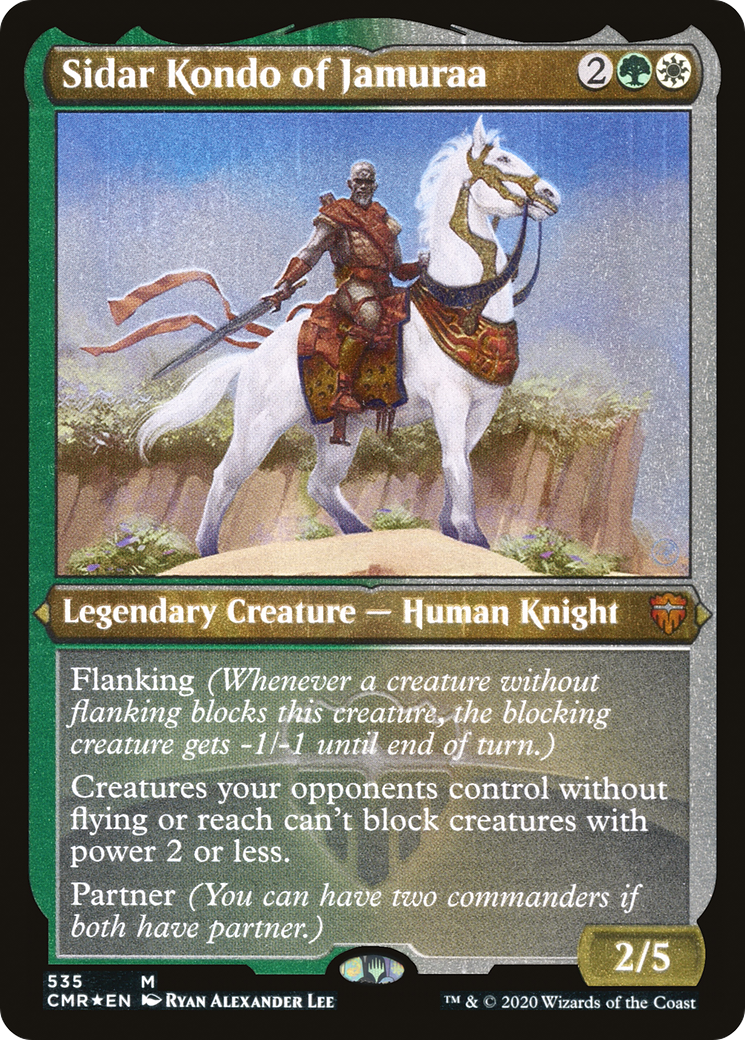 Sidar Kondo of Jamuraa (Etched) [Commander Legends]-1