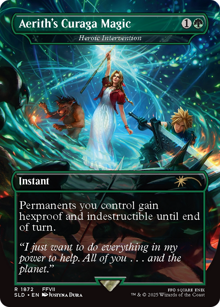 Aerith's Curaga Magic - Heroic Intervention [Secret Lair Drop Series]-1