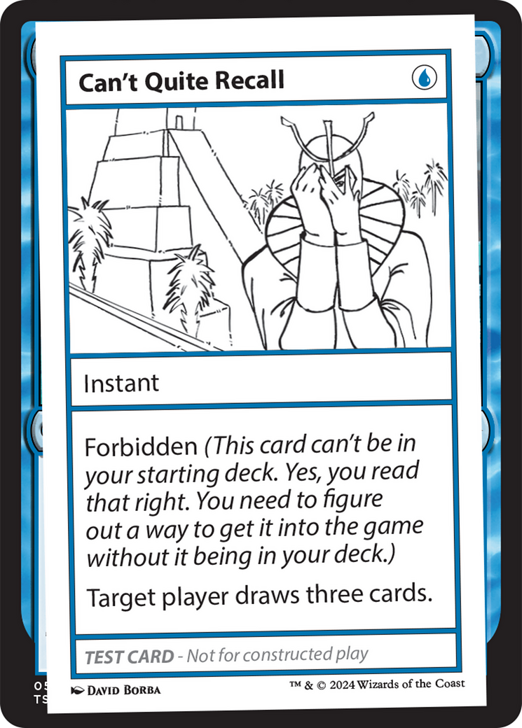 Can't Quite Recall [Mystery Booster 2 Playtest Cards]-1