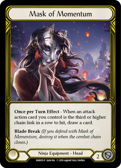 Mask of Momentum [FAB005-P] (Promo)  1st Edition Cold Foil - Golden-1