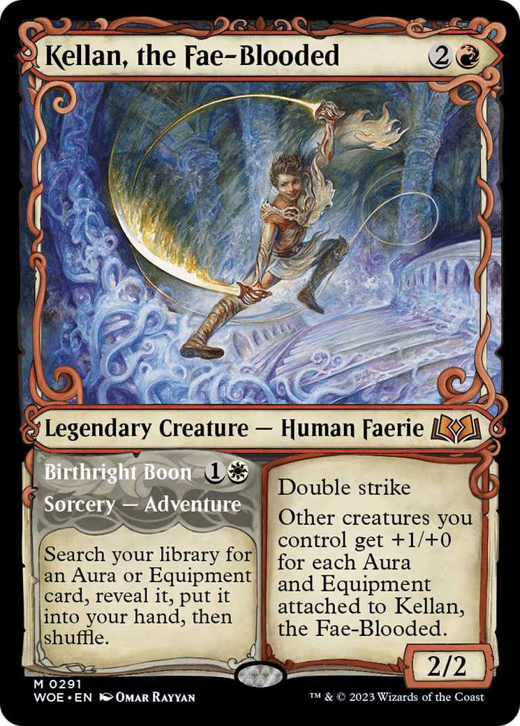 Kellan, the Fae-Blooded // Birthright Boon (Showcase) [Wilds of Eldraine]-1