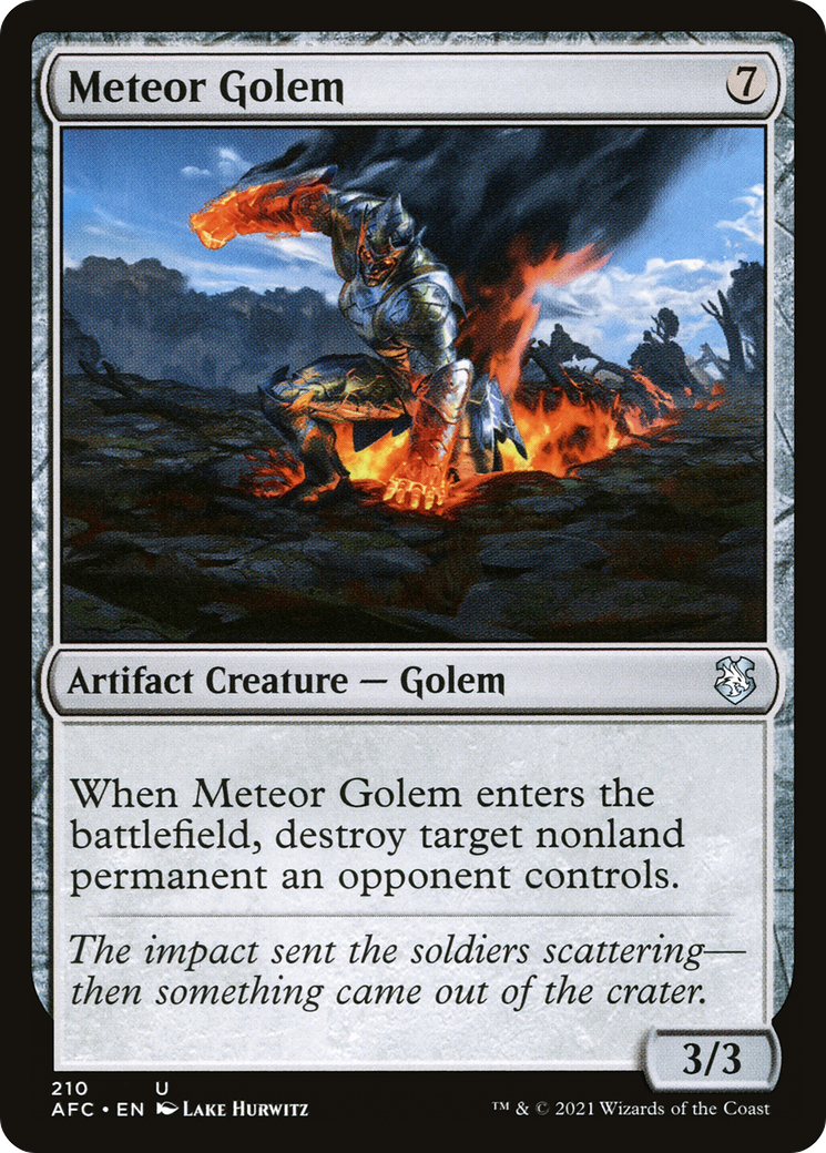 Meteor Golem [Dungeons & Dragons: Adventures in the Forgotten Realms Commander]-1