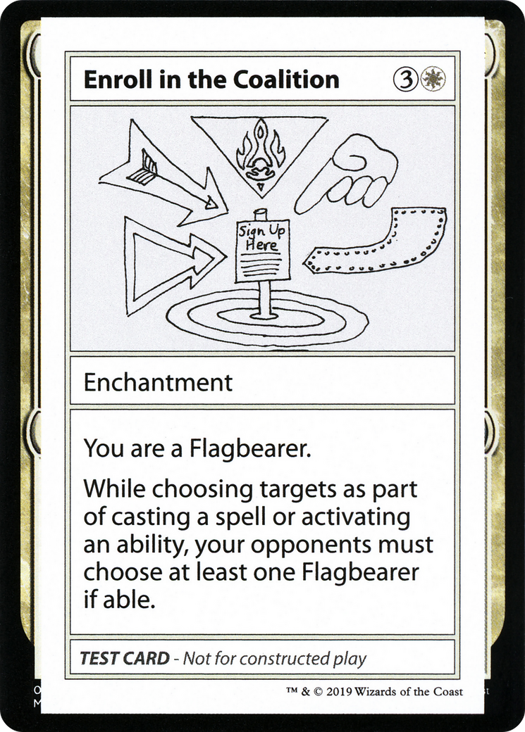 Enroll in the Coalition (2021 Edition) [Mystery Booster Playtest Cards]-1