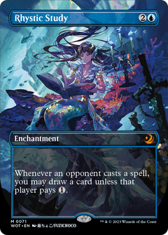 Rhystic Study (Anime Borderless) [Wilds of Eldraine: Enchanting Tales]-1