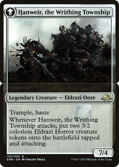 Hanweir, the Writhing Township (PEMN-130BS) - Eldritch Moon Promos: (mooneldrazidfc) Foil-1