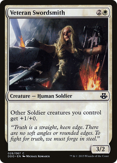Veteran Swordsmith (DDO-028) - Duel Decks: Elspeth vs. Kiora-1