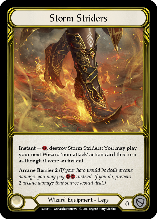 Storm Striders [FAB011-P] (Promo)  1st Edition Cold Foil - Golden-1