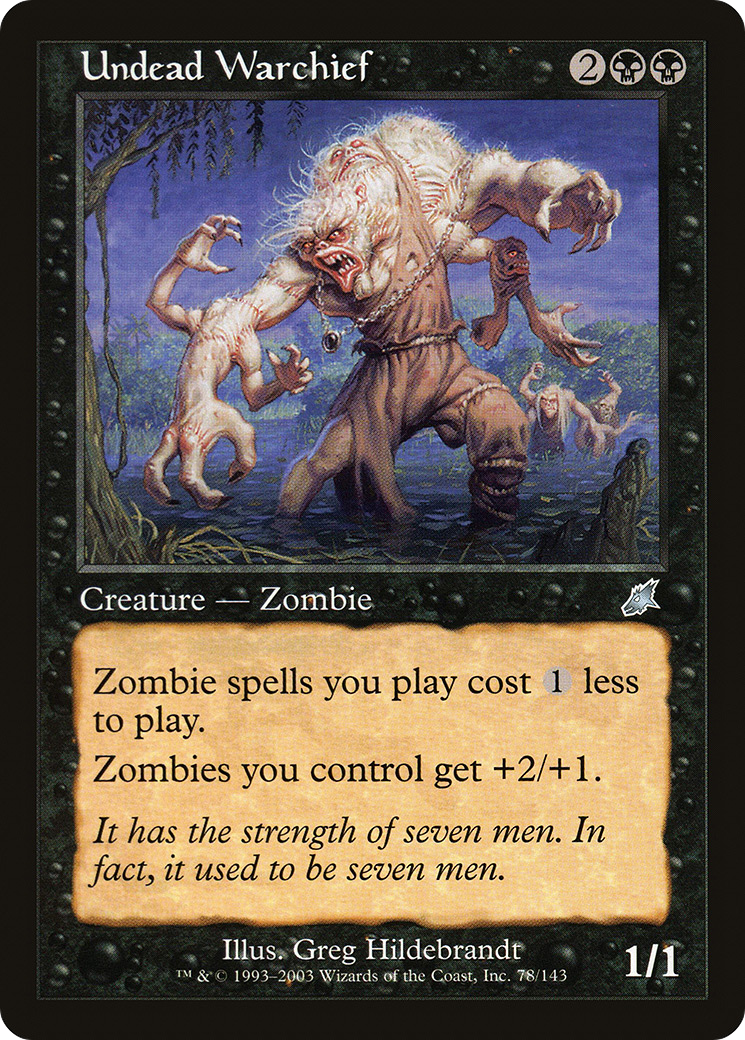 Undead Warchief (SCG-078) - Scourge Foil-1