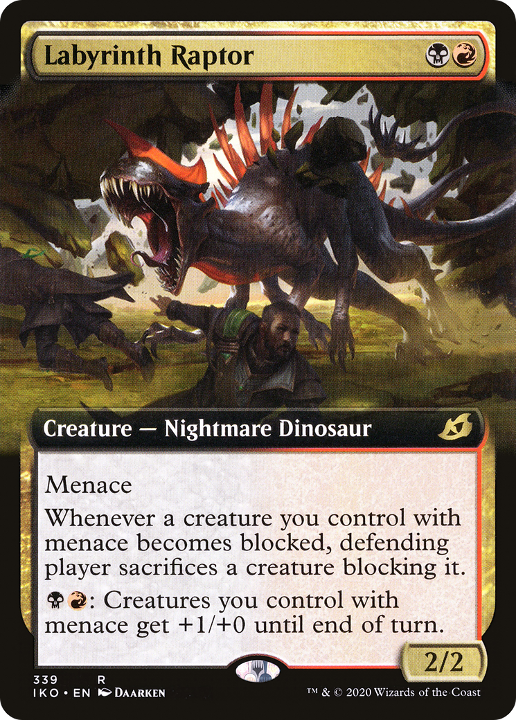Labyrinth Raptor (Extended Art) [Ikoria: Lair of Behemoths]-1