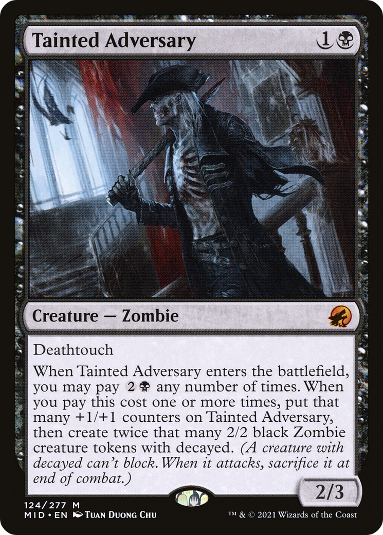 Tainted Adversary [Innistrad: Midnight Hunt]-1