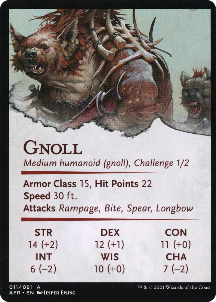 Gnoll Hunter // Gnoll Hunter (AAFR-011) - Adventures in the Forgotten Realms Art Series (Borderless)-2