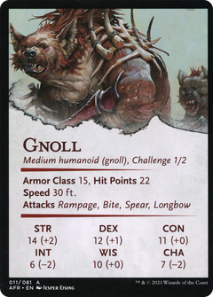 Gnoll Hunter // Gnoll Hunter (AAFR-011) - Adventures in the Forgotten Realms Art Series (Borderless) Foil-2