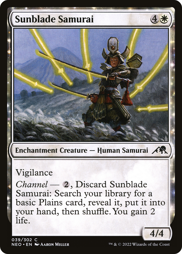 Sunblade Samurai [Kamigawa: Neon Dynasty]-1