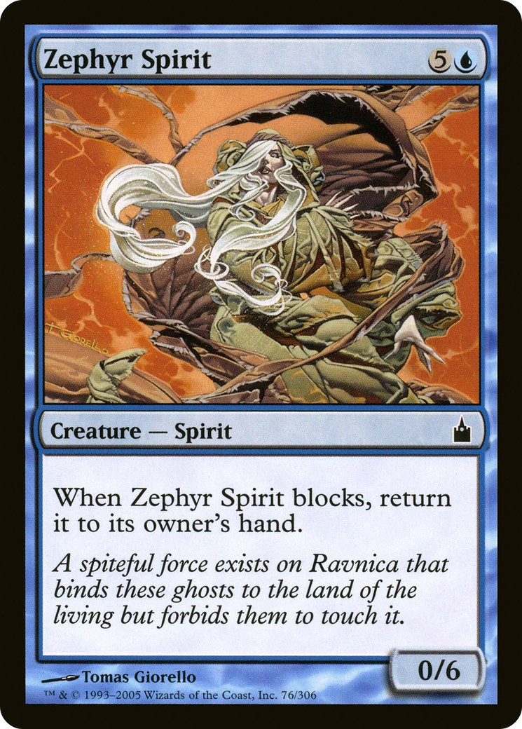 Zephyr Spirit (RAV-076) - Ravnica: City of Guilds-1