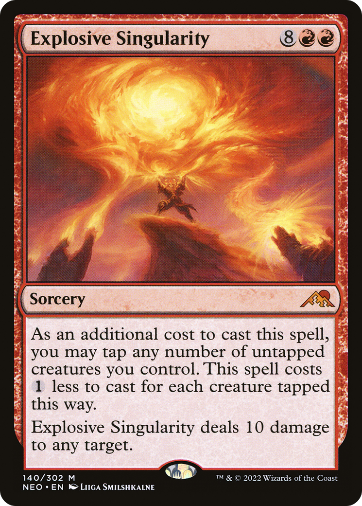 Explosive Singularity (NEO-140) - Kamigawa: Neon Dynasty-1