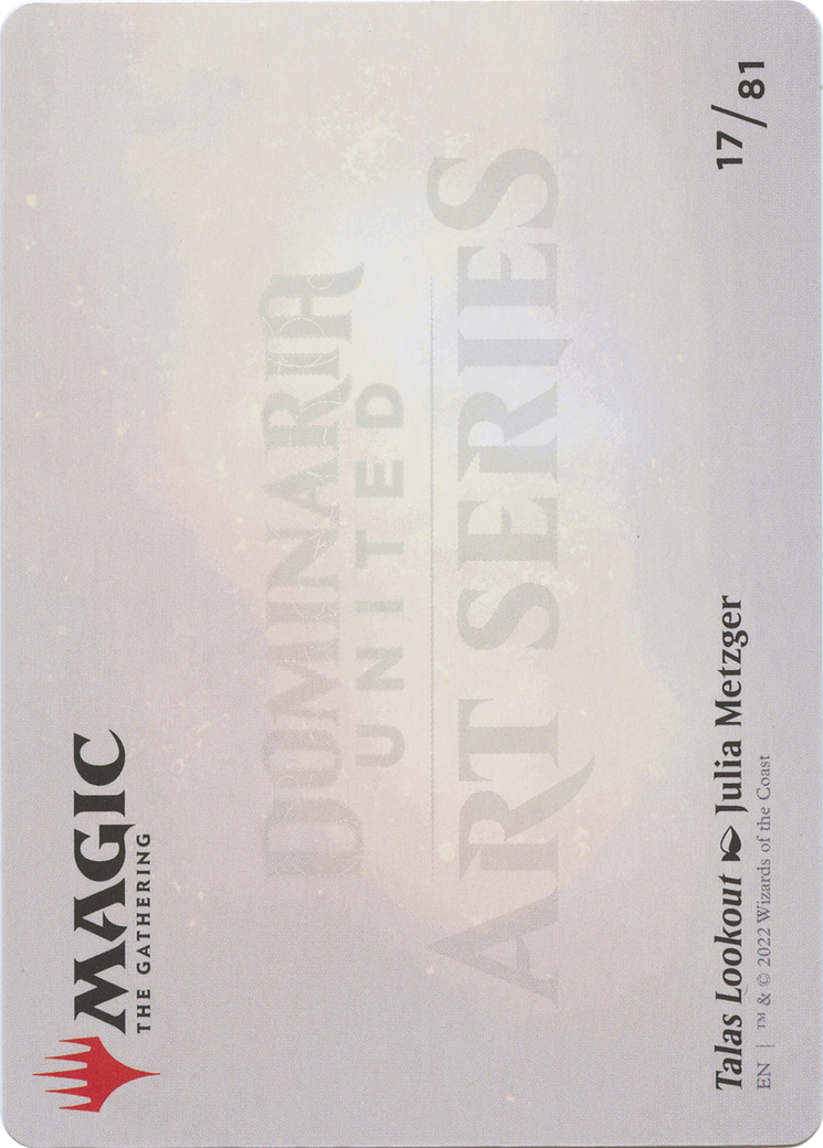 Talas Lookout // Talas Lookout (ADMU-017) - Dominaria United Art Series (Borderless)-2