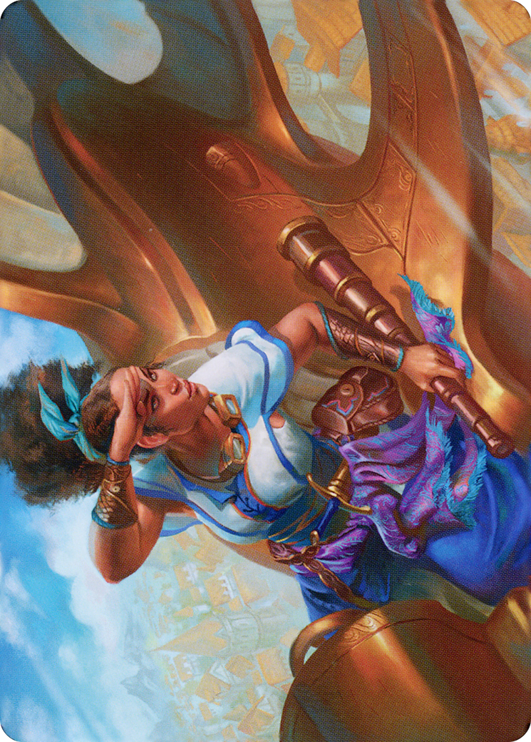 Talas Lookout // Talas Lookout (ADMU-017) - Dominaria United Art Series (Borderless) Foil-3