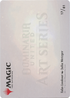 Talas Lookout // Talas Lookout (ADMU-017) - Dominaria United Art Series (Borderless) Foil-2