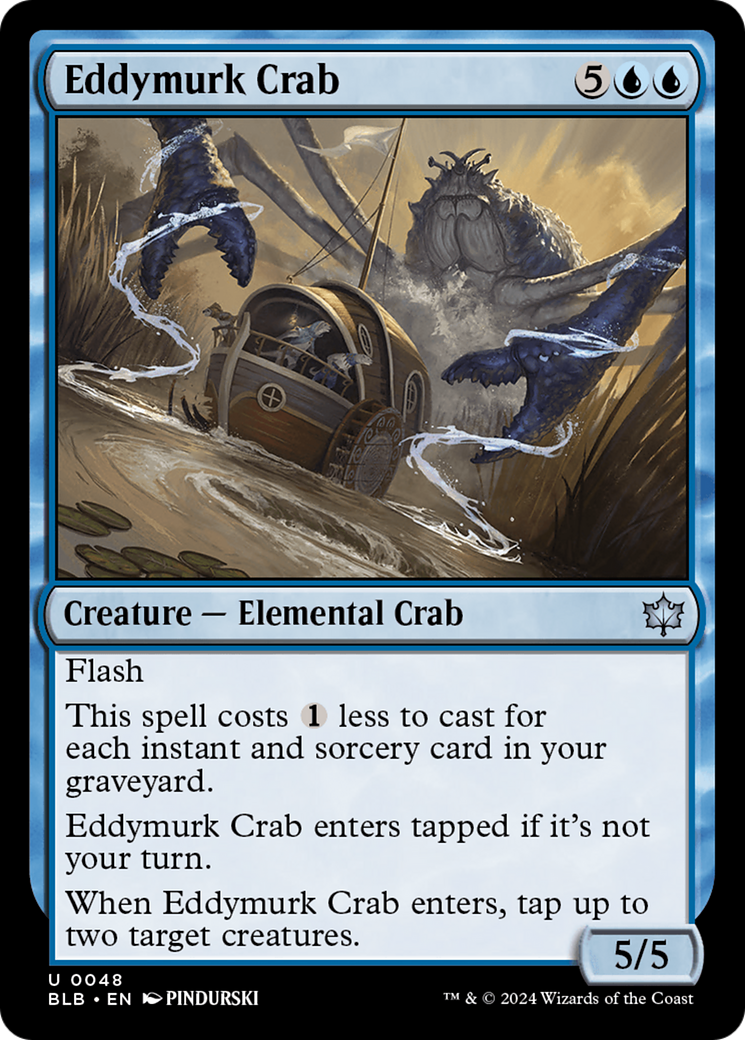 Eddymurk Crab [Bloomburrow]-1