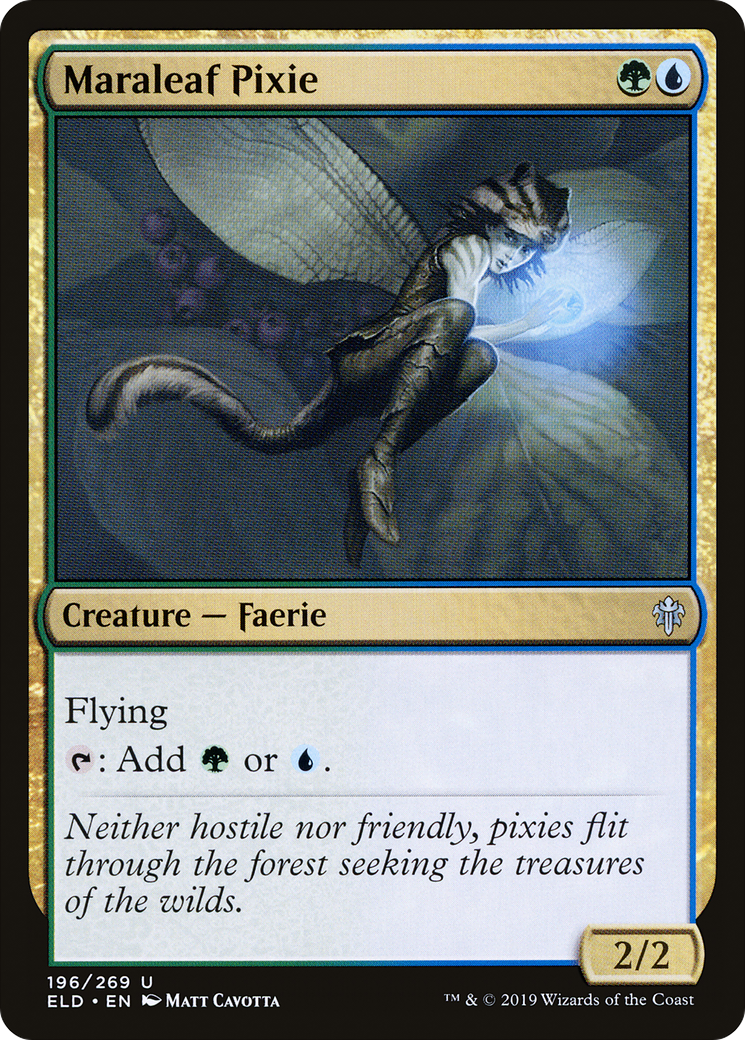 Maraleaf Pixie [Throne of Eldraine]-1