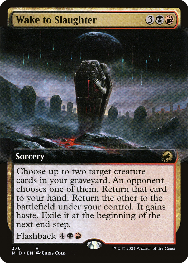 Wake to Slaughter (Extended Art) (MID-376) - Innistrad: Midnight Hunt: (Extended Art)-1