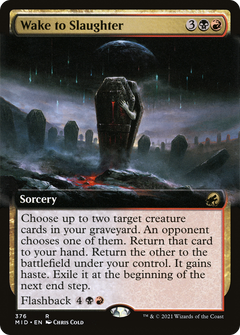 Wake to Slaughter (Extended Art) (MID-376) - Innistrad: Midnight Hunt: (Extended Art)-1