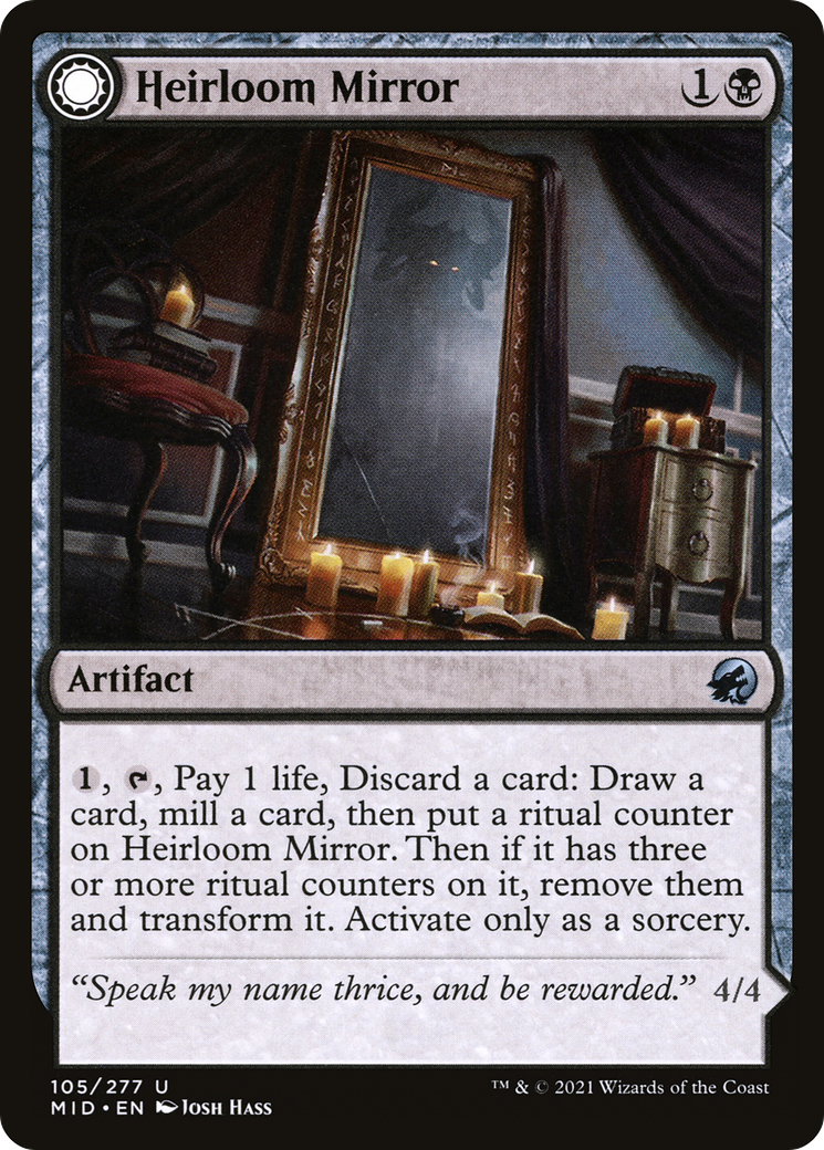 Heirloom Mirror // Inherited Fiend [Innistrad: Midnight Hunt]-3