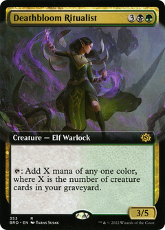 Deathbloom Ritualist (Extended Art) [The Brothers' War]-1