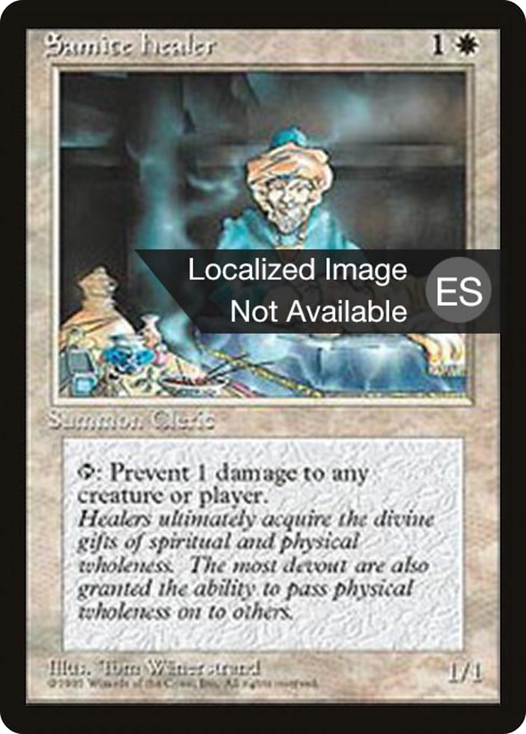 Samite Healer [Fourth Edition Foreign Black Border]-1