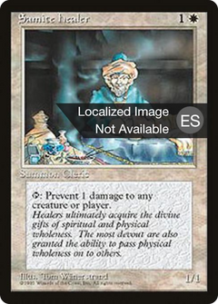 Samite Healer [Fourth Edition Foreign Black Border]-1