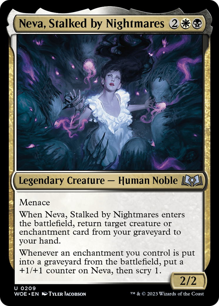 Neva, Stalked by Nightmares [Wilds of Eldraine]-1