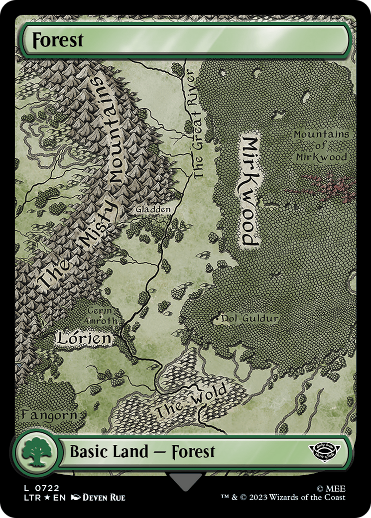 Forest (0722) (Surge Foil) [The Lord of the Rings: Tales of Middle-Earth]-1