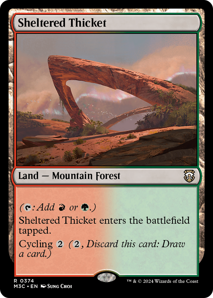 Sheltered Thicket [Modern Horizons 3 Commander]-1