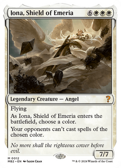 Iona, Shield of Emeria (White Border) [Mystery Booster 2]-1