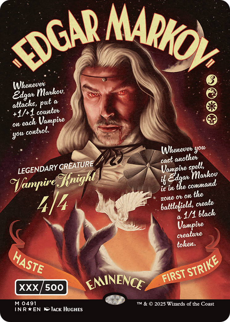 Edgar Markov (Showcase) (Serial Numbered) (Double Rainbow Foil) [Innistrad Remastered]-1