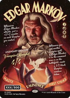 Edgar Markov (Showcase) (Serial Numbered) (Double Rainbow Foil) [Innistrad Remastered]-1