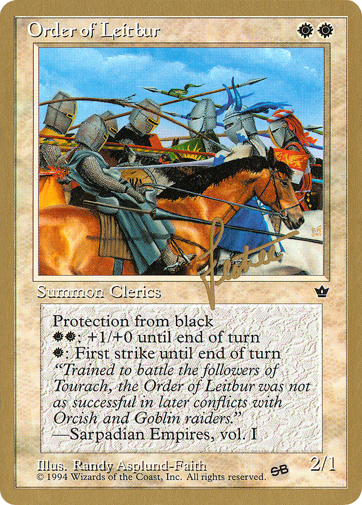 Order of Leitbur (Group) (Bertrand Lestree) (SB) [Pro Tour Collector Set]-1